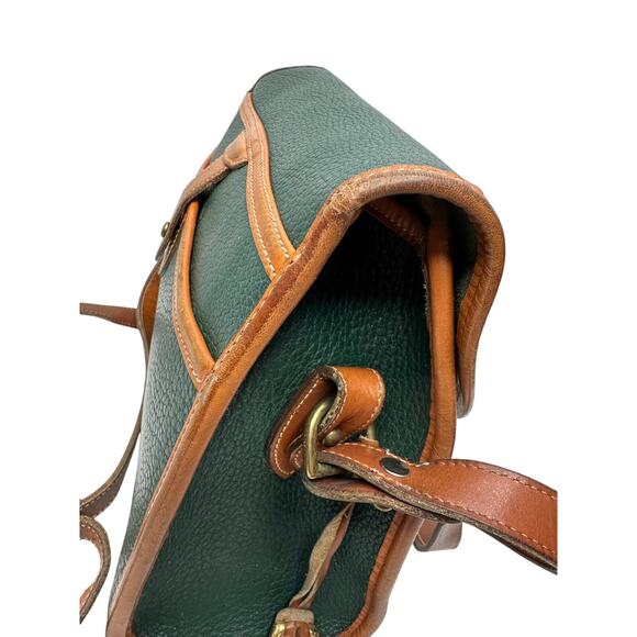 Dooney & Bourke Green Calvary Equestrian Flap All Weather Leather Crossbody Bag - Picture 6 of 16